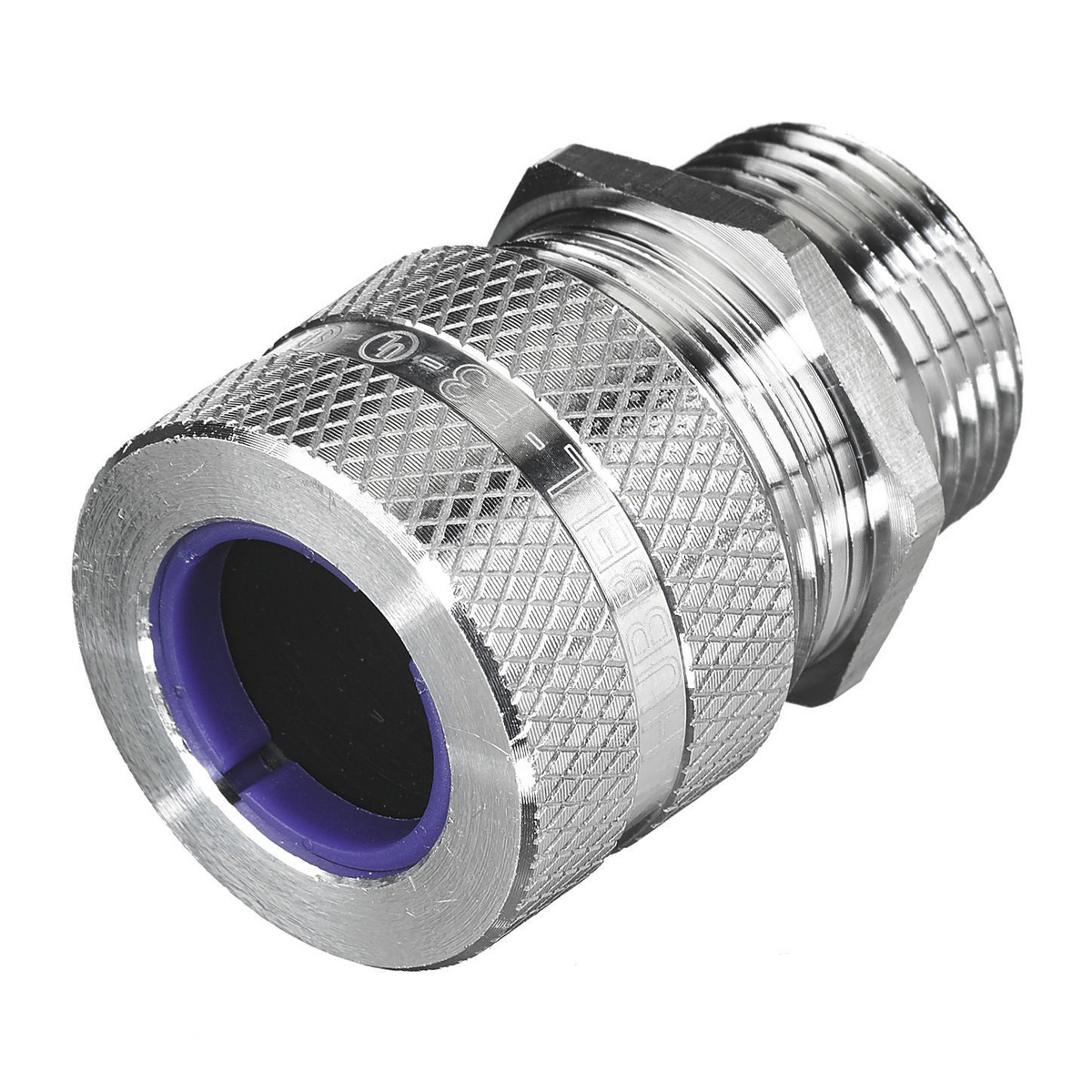 Kellems Wire Management, Cord Connectors, Straight Male, .75-.88", 3/4", Aluminum