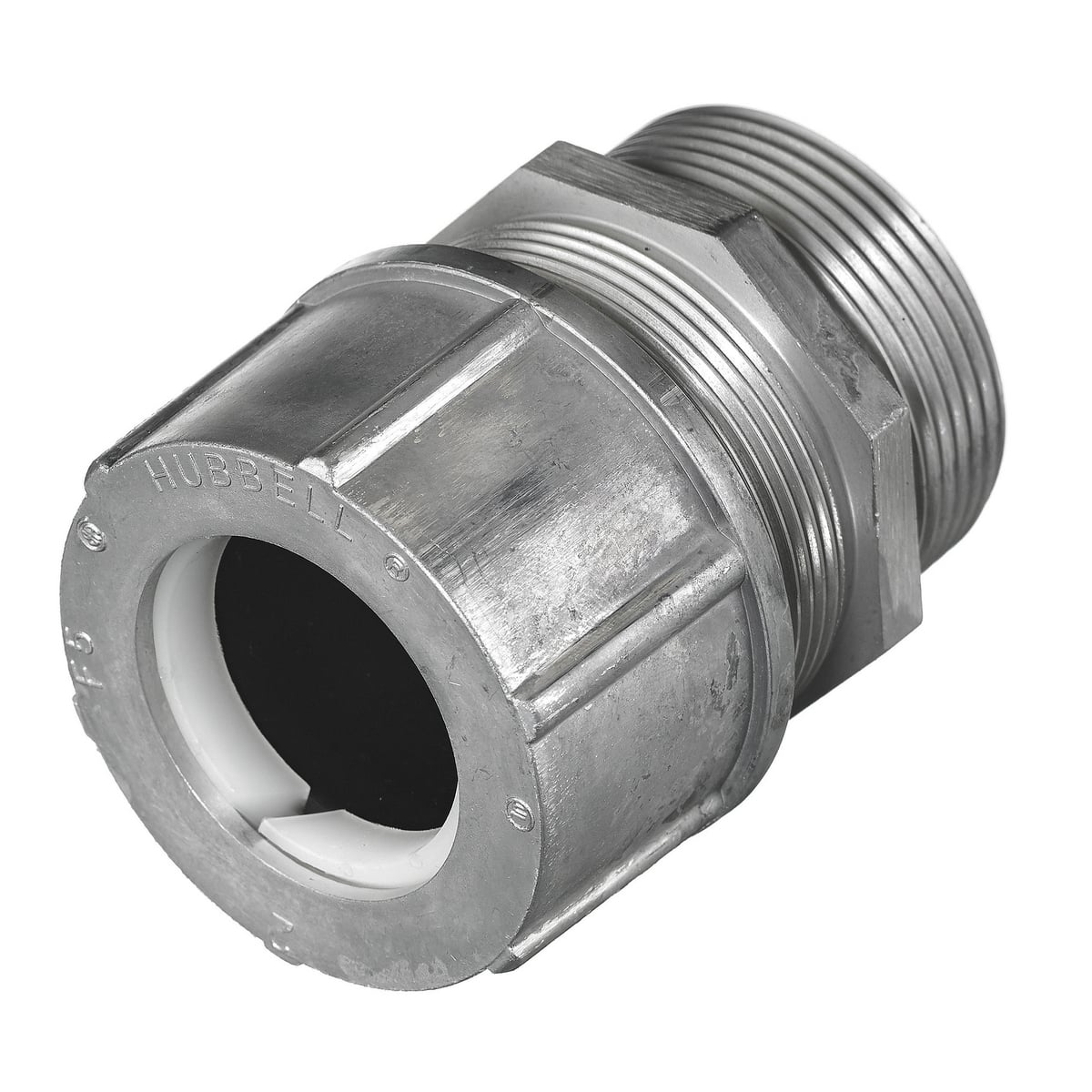Kellems Wire Management, Cord Connectors, Straight Male, 2.31-2.44", 3", Aluminum