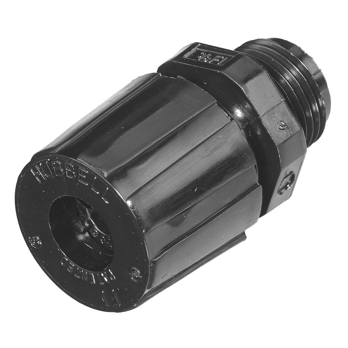 Kellems Wire Management, Cord Connectors, Straight Male, .25-.31", 3/8", Nylon