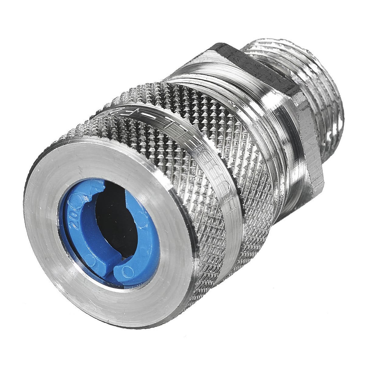 Kellems Wire Management, Metric Aluminum Cord Connectors, Straight Female, .38-.50", M25 Thread