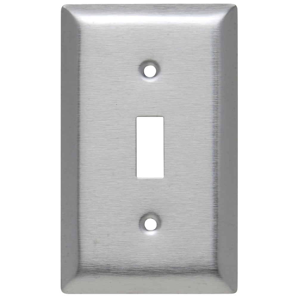 Smooth Metal Wall Plate 1gang Toggle 430 Stainless Steel