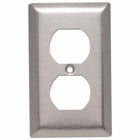 Smooth Metal Wall Plate 1gang Duplex 430 Stainless Steel