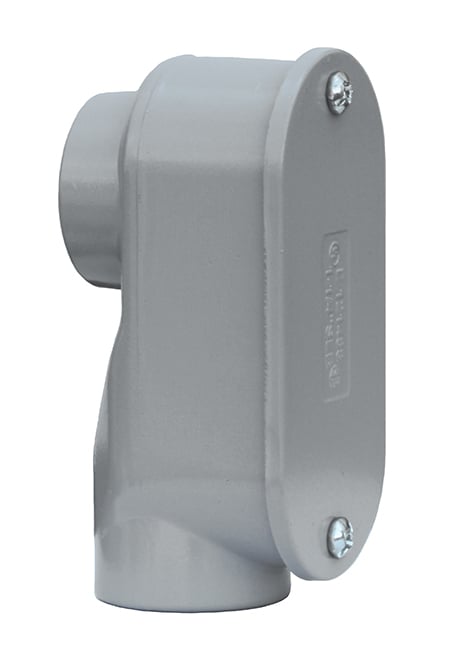 Service Entrance Elbow, Die Cast Copper Free Aluminum material, 1/2 in. Size, Threaded connection