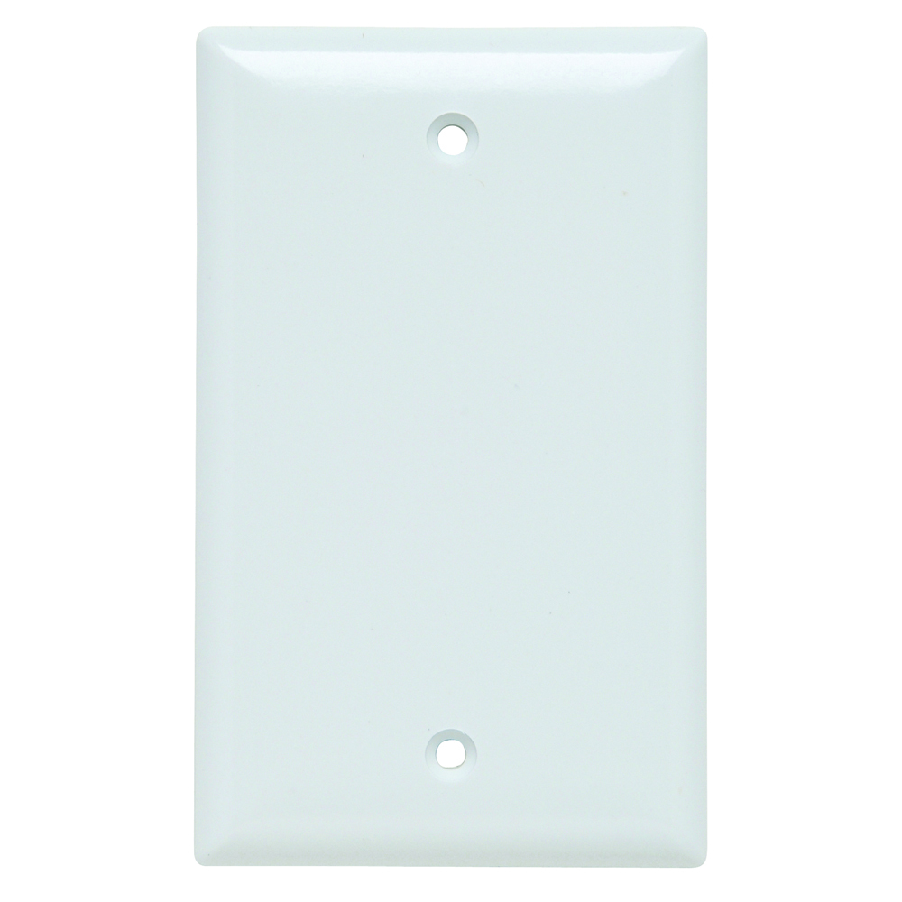 Plate Plastic 1gang Blank Without Line White