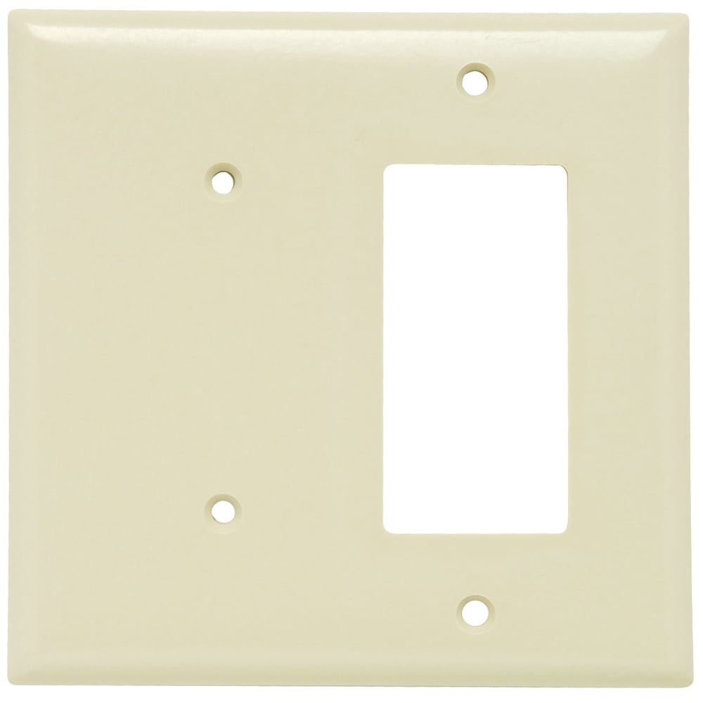Smooth Wall Plate 1gang Blank 1gang Decorator Ivory