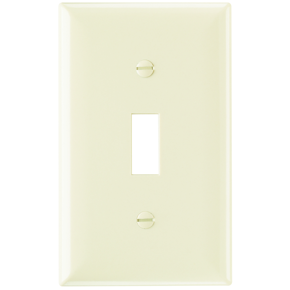 Smooth Wall Plate 1gang Toggle Light Almond