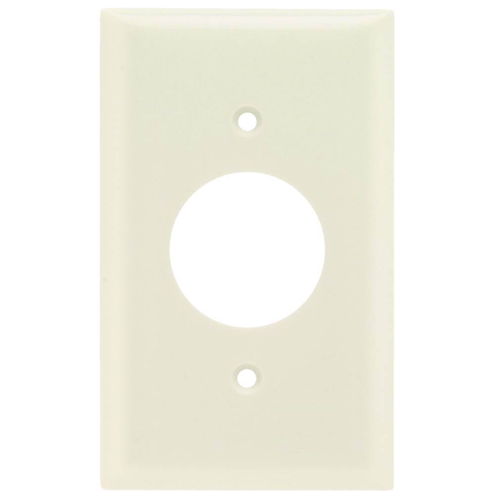 Smooth Wall Plate 1gang Single Receptacle Light Almond