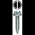 Sharpeez Screw, Steel material, #8 x 1/2 in. Size, 1/2 in. length, #8 thread size, 1/4 in. head width, Hex Washer head type, Zinc Plated Finish, Slotted drive type, Patented Invincibox Packaging
