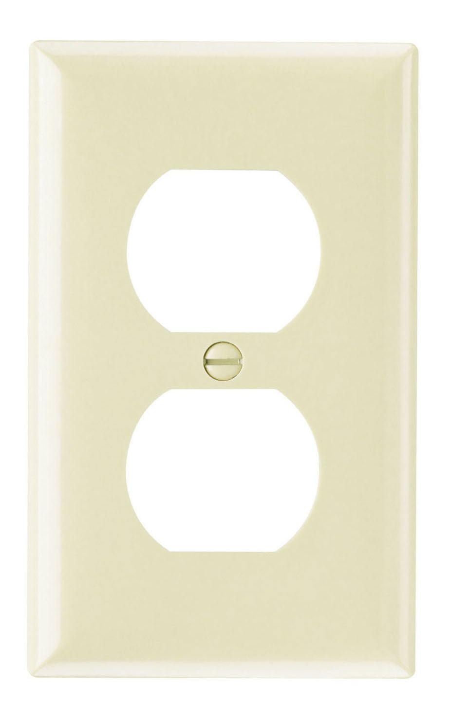 PLATE PLASTIC 1G DUPLEX W/OUT LINE GY