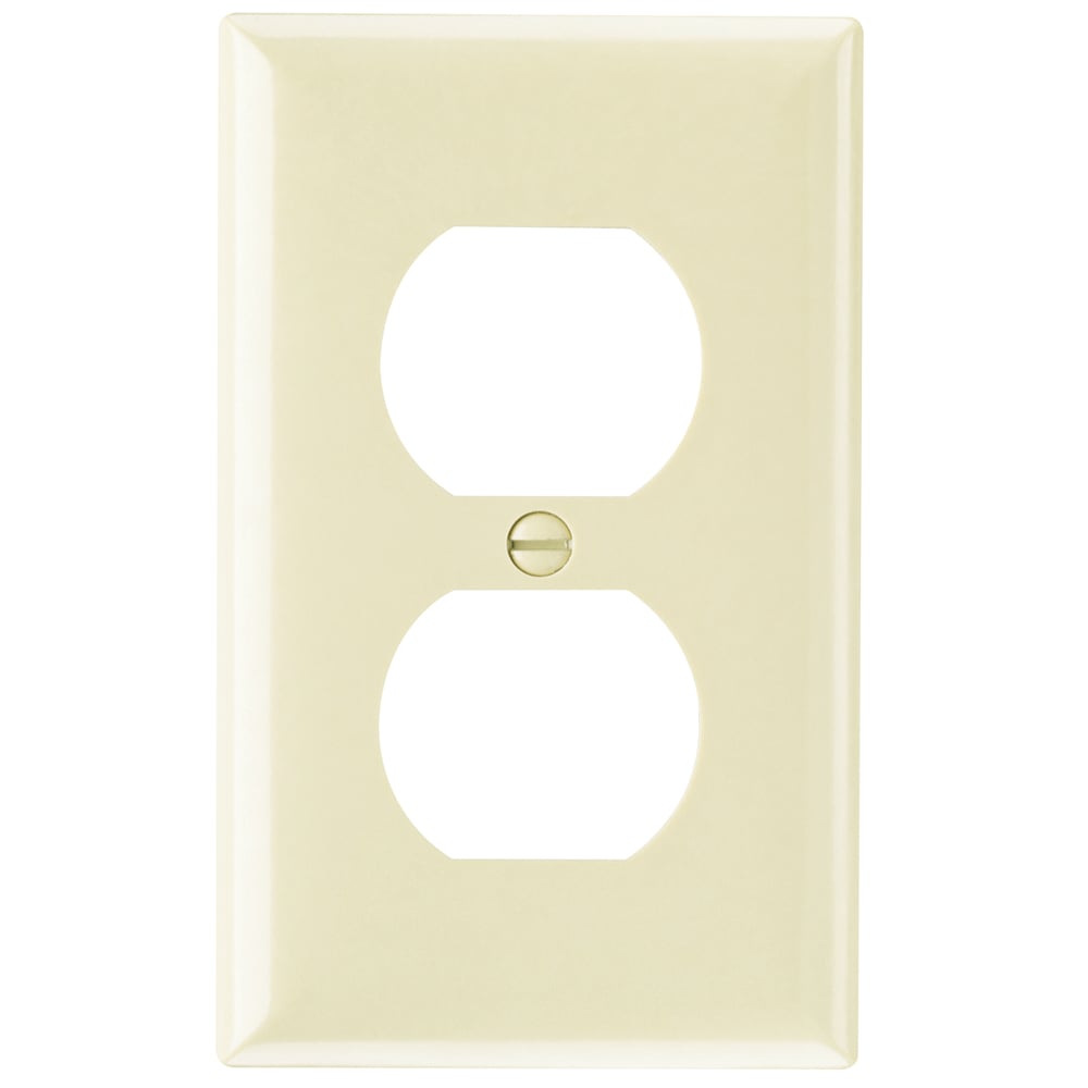 Plate Plastic 1gang Duplex Without Line Ivory