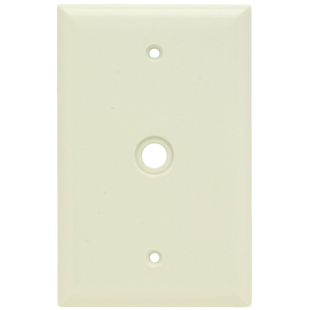 Single gang, Single Telephone/Cable Outlet. Smooth Thermostat. Light Almond.