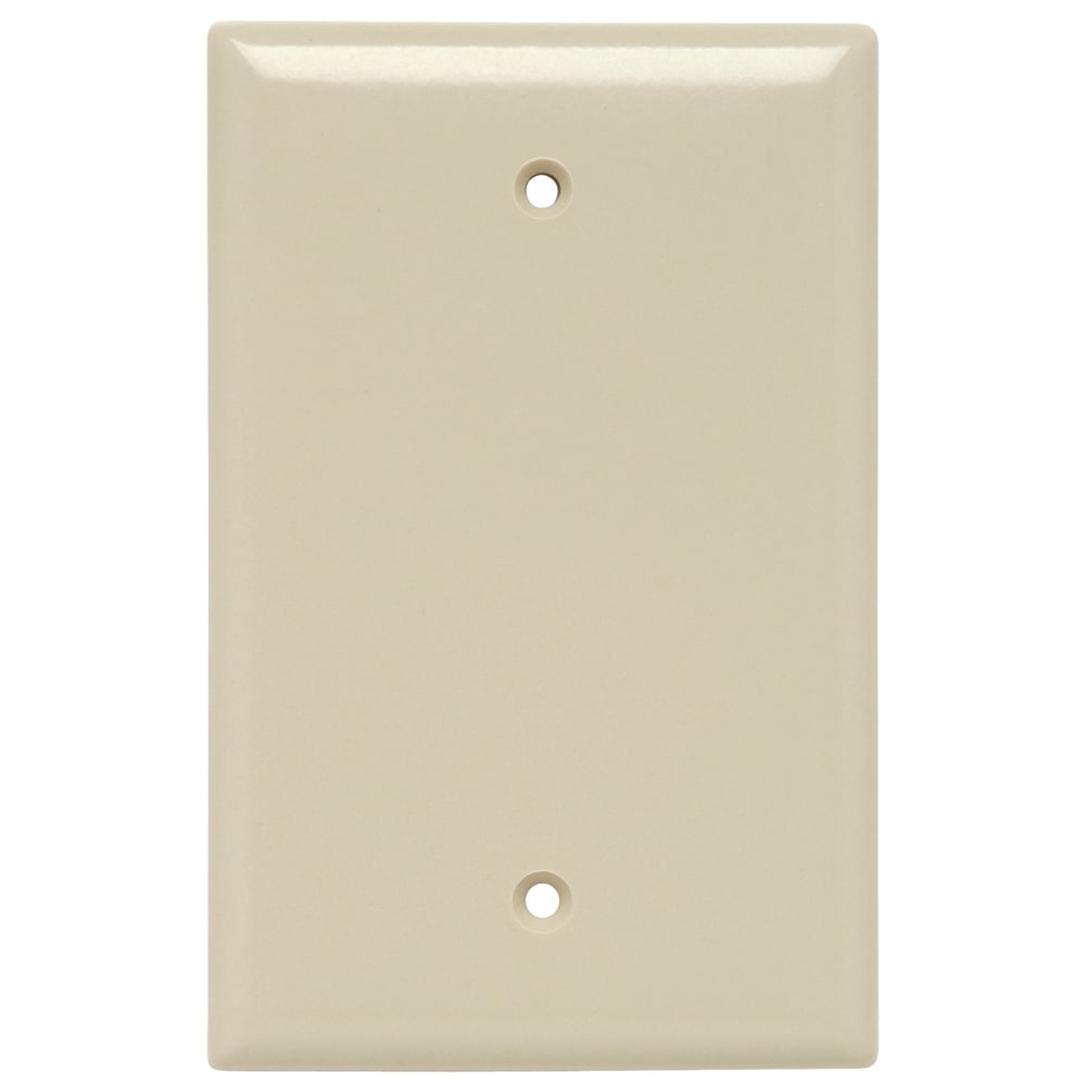 Smooth Wall Plate Junior-Jumbo 1gang Blank Ivory