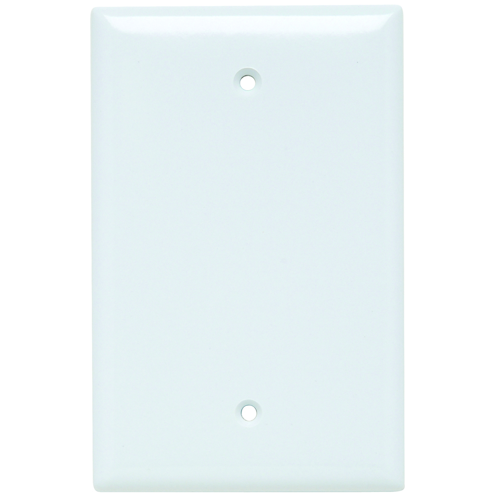 Smooth Wall Plate Junior-Jumbo 1gang Blank White