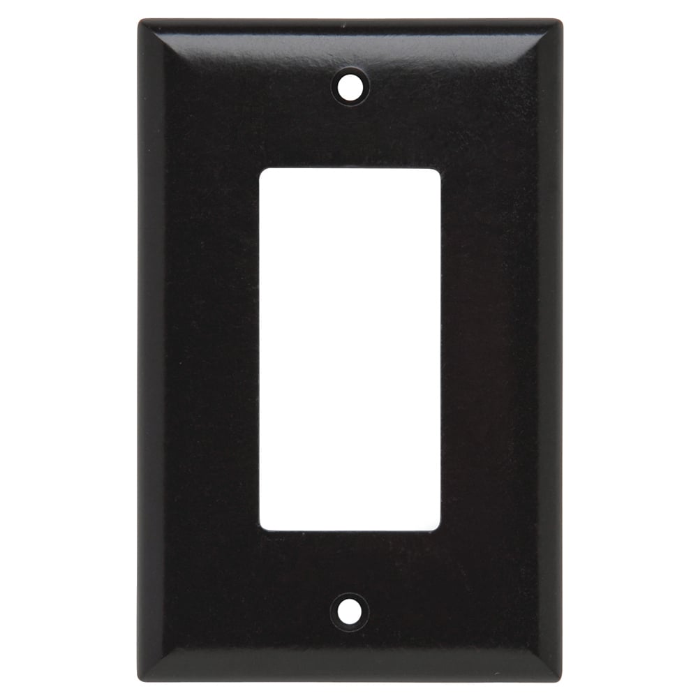 Smooth Wall Plate Junior-Jumbo 1gang Decorator Brown