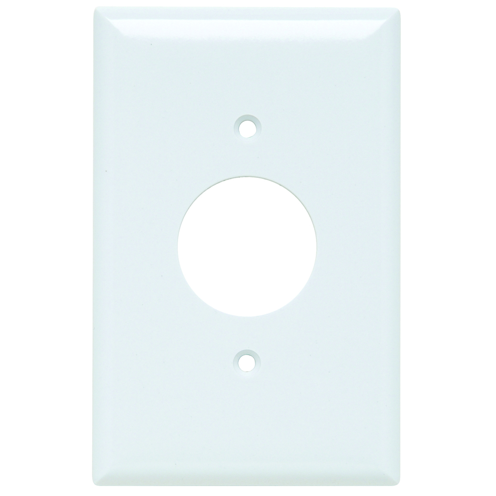Smooth Wall Plate Junior-Jumbo 1gang Single White