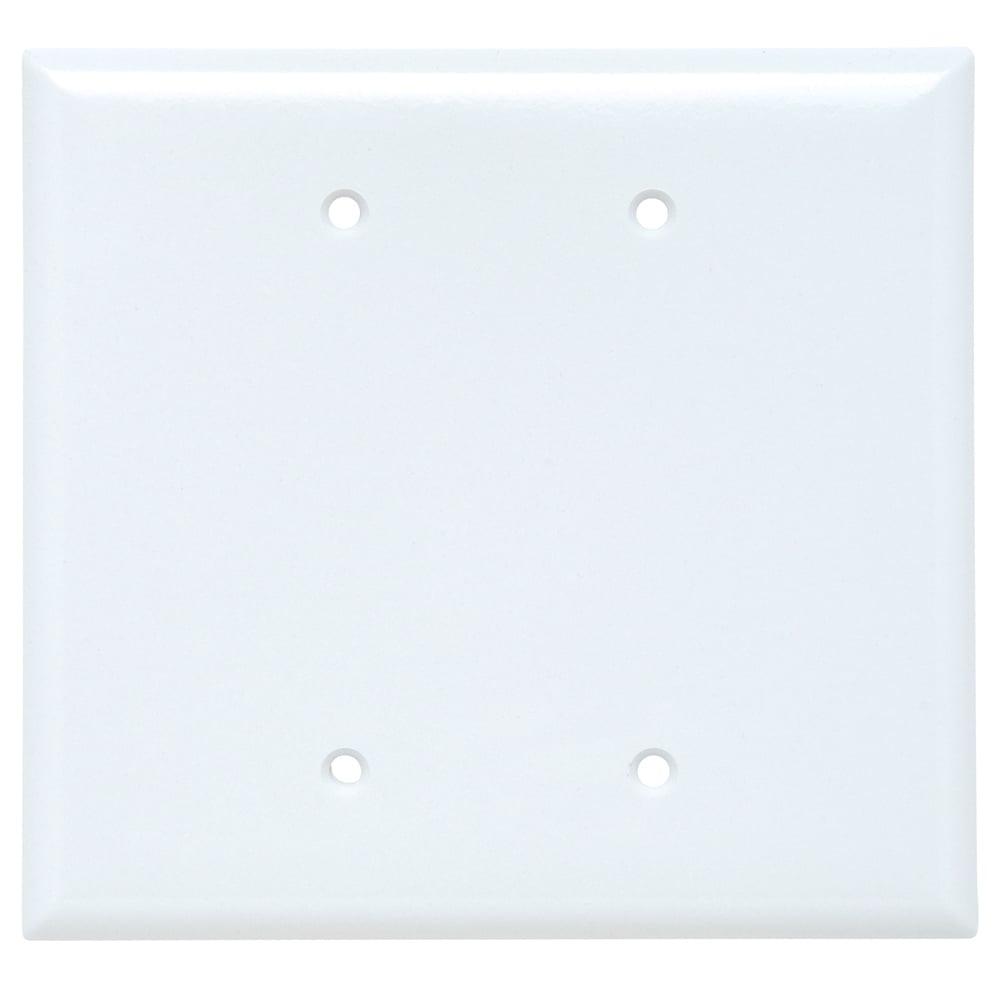 Smooth Wall Plate Jumbo 1gang Blank White