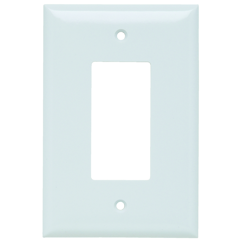 Smooth Wall Plate Jumbo 1gang Decorator White
