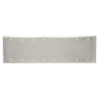 Smooth Metal Wall Plate, 8gang Blank, Box Mounted, 302 Stainless Steel
