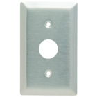 Single gang wall plate for Key locking series lock switch. Smooth 302 Stainless steel.