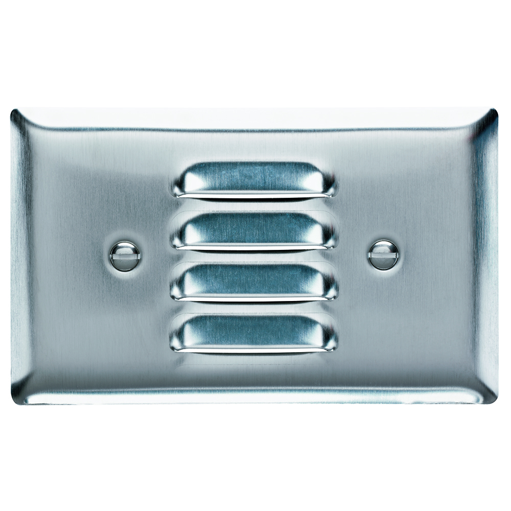 Smooth Metal Wall Plate 1gang Louver Horizontal 302 Stainless Steel