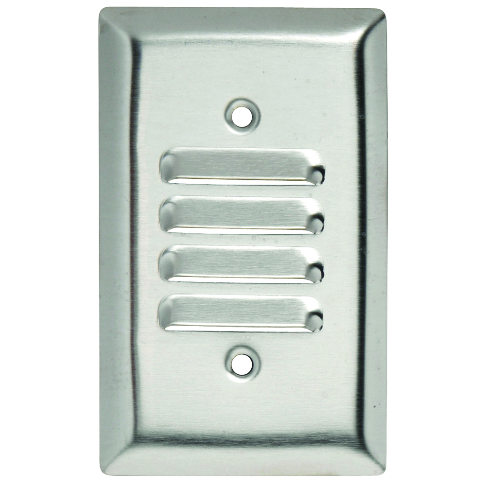 Smooth Metal Wall Plate 1gang Louver Vertical 302 Stainless Steel