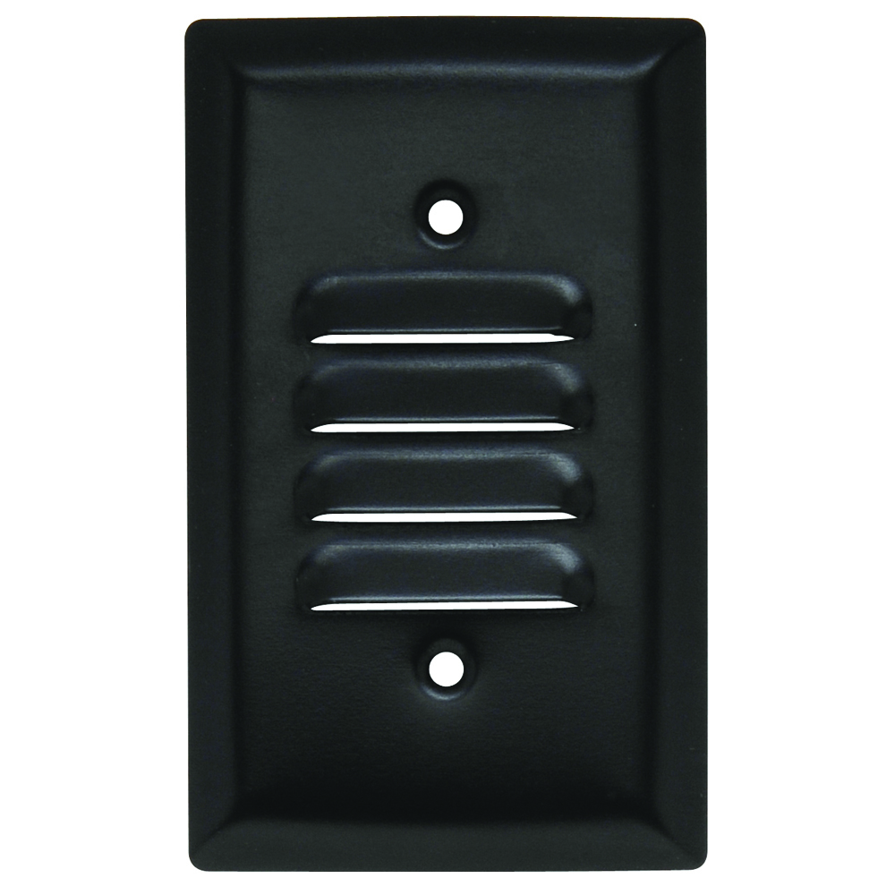 Smooth Metal Wall Plate 1gang Louver Vertical 302 Stainless Steel Painted Brown