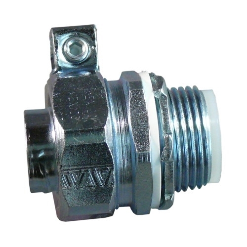 Liquid Tight Conduit Connector, Insulated Straight, Series: STB, 1/2 in Trade, For Use With: Liquid Tight Flexible Metal Conduit Fitting, Steel, Electroplated Zinc, 1.44 in L x 1.13 in W Dimensions