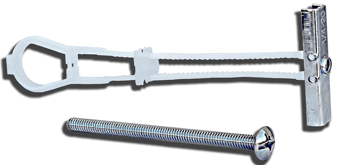 Harness Toggle Kit, 3/16 x 4 in. Size, 25 pieces, Nylon material, includes (25) Harness toggles and (25) Mushroom Head Screws