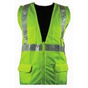 SAFETY VEST,L,ZIPPERED,CL II,HI-VIZ