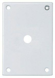 SEC WALLPLATE, 1-G, TELE/TV, WH