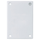 Wallplates and Boxes, Security Wallplates, 1-Gang, Blank, Standard Size, White Painted Steel