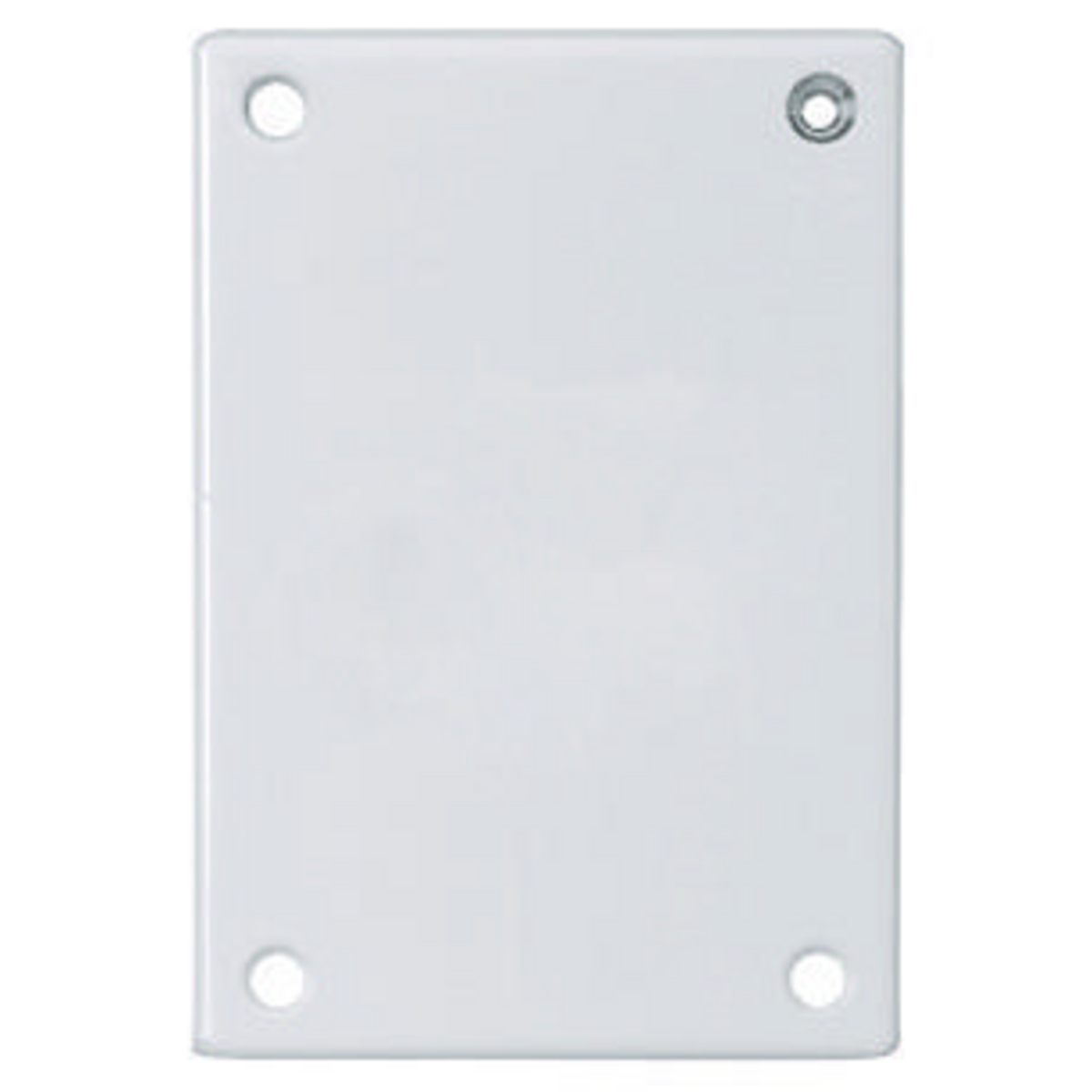 Wallplates and Boxes, Security Wallplates, 1-Gang, Blank, Standard Size, White Painted Steel