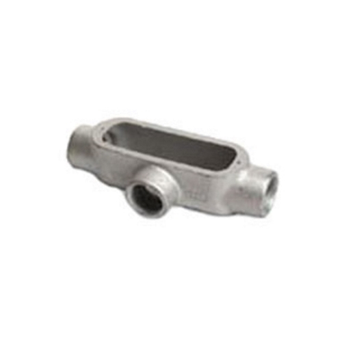 OZ-Gedney Type T Conduit Body, 1 IN Hub, Length: 6-3/4 IN, 2 IN Height, Die-Cast Copper-Free Aluminum, Finish: Aluminum Enamel, Connection: Tapered FNPT, 3 (4 AWG) Conductors, 12 CU-IN Volume, Third Party Certification: UL File Number E-18095, CSA 009795, Applicable Third Party Standards: UL 514A, CSA C22.2 No.18, Federal Specification Number A-A-50563, Hazardous Locations: Class 1, Division 2 Per NEC Section 501-4(B), NEMA : FB-1, FB-2.10, For Rigid Conduit And IMC