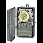 Timer Switch, 480V 24 Hr. Mechanical DPST In NEMA 3R Steel Case