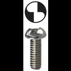 Machine Screw, 18-8 Stainless Steel material, 1/4 x 1/2 in. Size, Round head type, One Way drive type