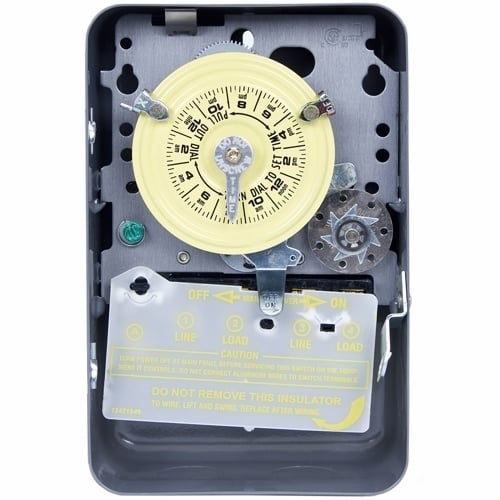 The NEMA 1 - 208-277 V DPST 60Hz This Mechanical 24-Hour Time Switches are designed for commercial, industrial and residential applications. The Skipper feature enables users to omit operation on  selected day(s) of the week.
