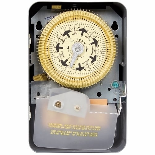 The 7 DAY COMPACT TIME SWTCH 125V  The T2000 Series provides up to 84 (42 ON/OFF) operations each week. The minimum ON/OFF times for this series are 2 hours each, which up to 6 ON/OFF operations each day.