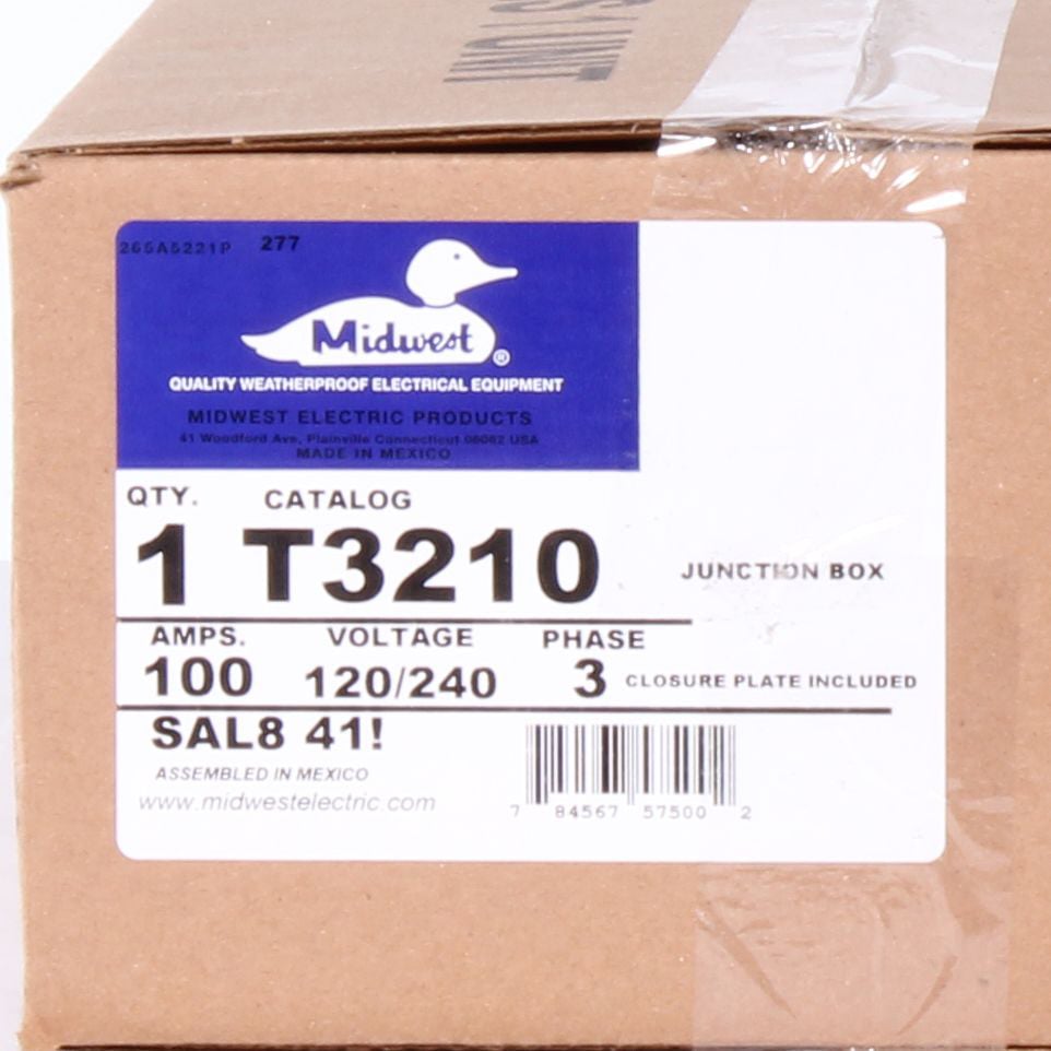 Midwest Electric?s Terminal Boxes are for use in converting from overhead to underground services and for multi-circuit wiring.  The NEMA 3R enclosure provides protection for all terminations inside and provides a convenient, timesaving means of wire splices and connections.  Midwest offers a full line of terminal boxes for 240-volt, single-phase and 600-volt, three-phase ratings.  Typical applications, both indoors and outdoors, include inter-building wiring on farms, convenient splicing means for industrial use, and commercial construction.