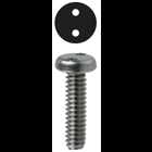 Machine Screw, 18-8 Stainless Steel material, 3/4 in. length, #6-32 thread size, Pan head type, Spanner drive type