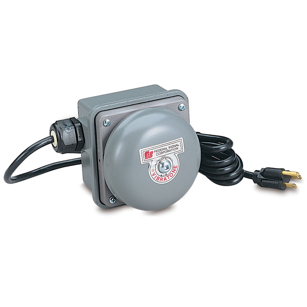 TelCom Telephone Extension Ringer Device, Bell Signals Incoming Calls - Available in 120VAC.  Activated by ringing voltage (analog telephone only). Type 1 enclosure. 98 dBa signal at 10 feet (108 dBa at 1 meter). CSA Certified. UL Listed for indoor use.