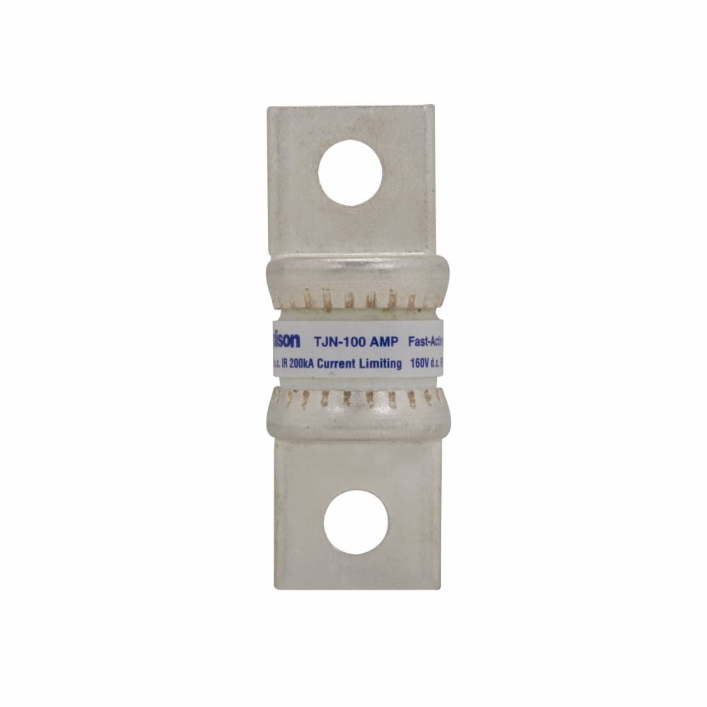 Eaton Edison TJN fuse, Very fast-acting fuse, 100 A, Class T, Non-indicating, 20 kAIC, Standard, 5, 160 Vdc