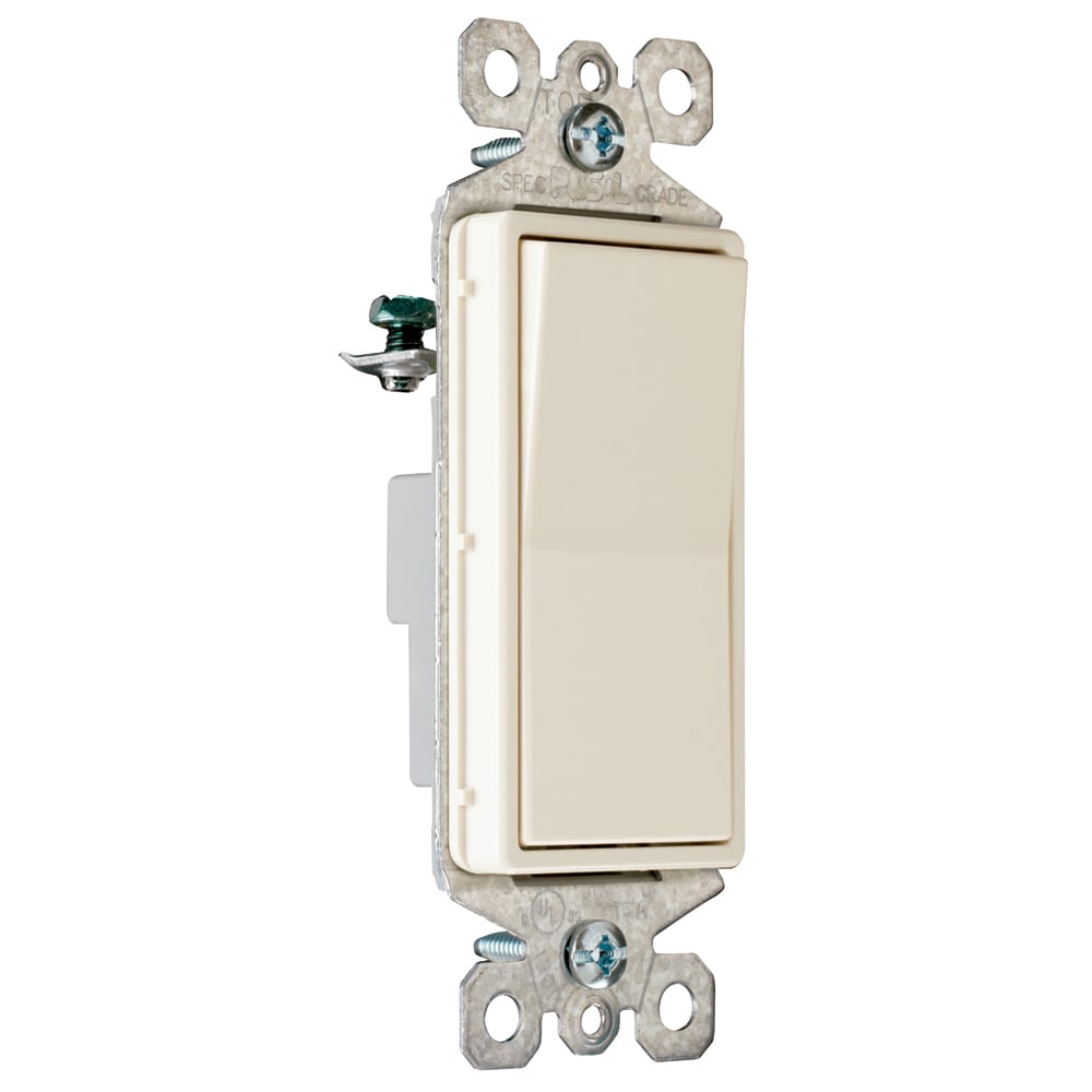TM870LASL radiant 15 Amp Single-Pole Switch Locator Light, Light Almond