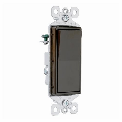 Decorator Switch3Way 15Amp 120/277V Grounding, Brown
