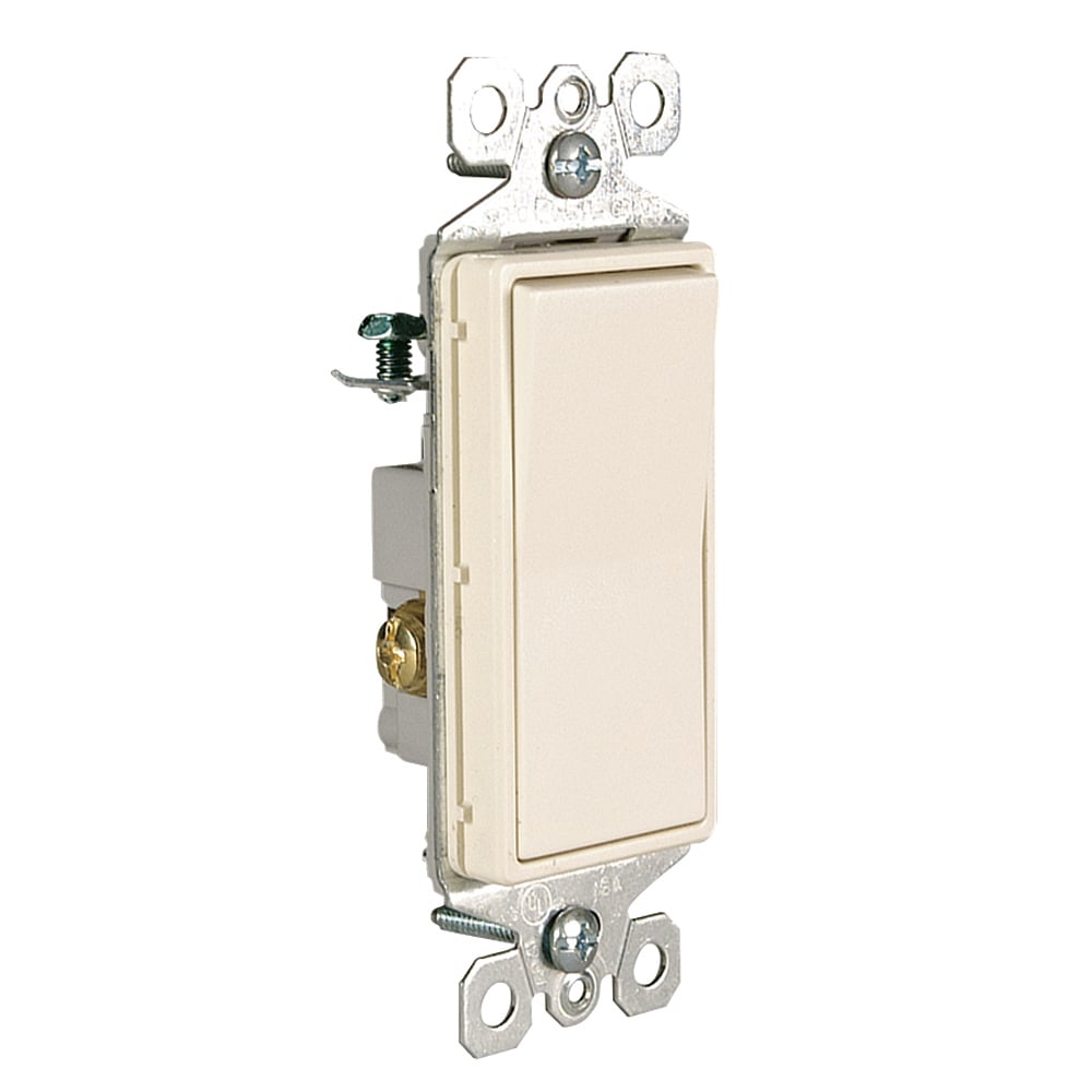 TM873LASL radiant 15 Amp 3-Way Switch Locator Light, Light Almond