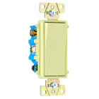 NAFTA-Compliant Decorator Switch,4Way 15Amp 120/277V, Ivory