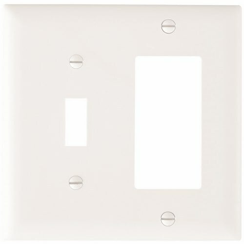 Trademaster Plate 2gang 1toggle 1 Decorator White