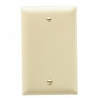 Trademaster Wall Plate, single gang, blank box mount is molded of rugged, practically indestructible self-extinguishing nylon. It is preferred for hospital, industrial, institutional, and other high-abuse applications. Available in Ivory, White, Brown, Gray, Black, Blue, Orange, Red, and Light Almond.