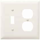 Trademaster Plate 2gang 1toggle 1duplex White