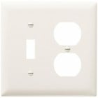 Trademaster Plate 2gang 1toggle 1duplex White