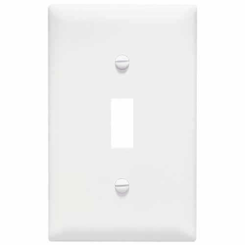 TP1W Toggle Wallplate, 1 Gang, White